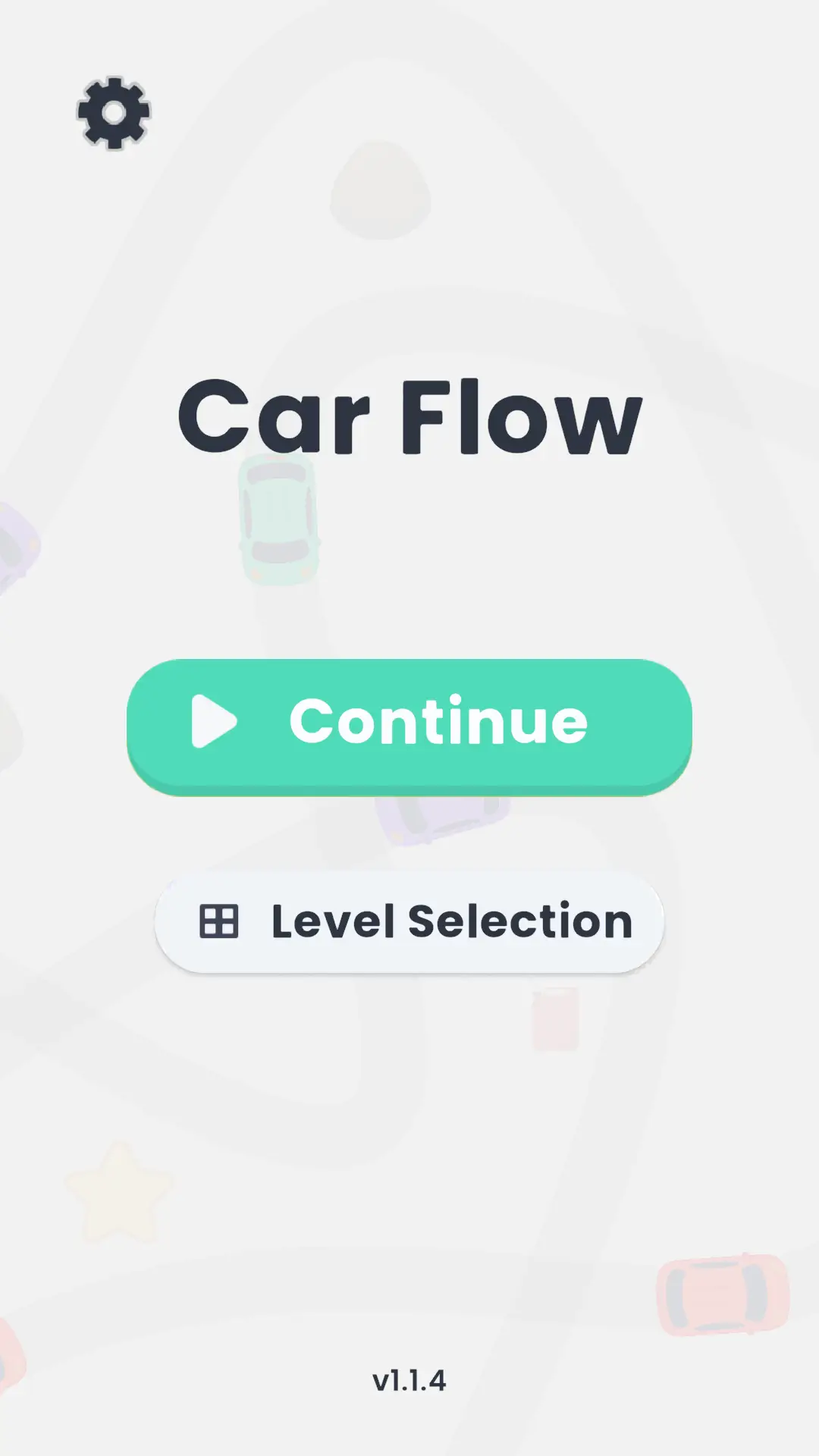 Car Flow main menu interface
